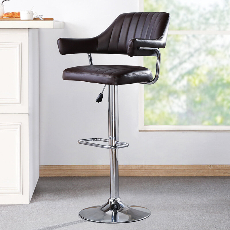 Chaise de Bar rotative moderne en fer, 2 pièces, chaise haute, pour la maison, le salon, la réception, la caisse, la négociation