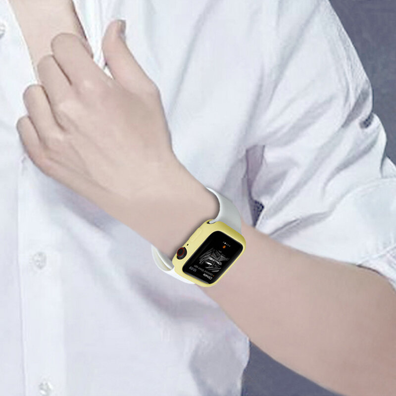 Capa protetora para apple watch, capa resistente a arranhões e impacto para iwatch 5 4 3 42mm 38mm, 44mm