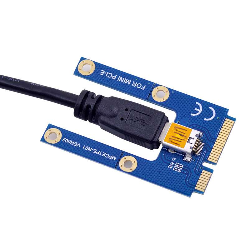 USB 3.0 Mini PCI-E Riser SATA a 4 Pin 6 Pin 16X Extender PCIE Riser Adapter Card cavo di alimentazione per Bitcoin trump Mining