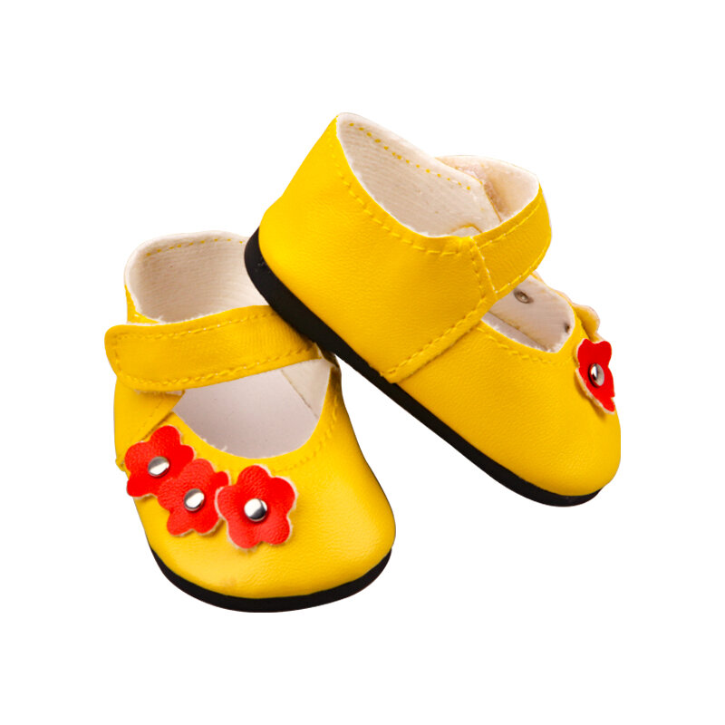 18Inch Amerikaanse Pop Schoenen Hoge-Kwaliteit Verfijning Bloem Pop Schoenen Voor 43Cm Nieuwe Reborn Baby, og Rusland Meisje Poppen Accessoires