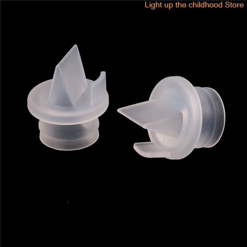 Duckbill-赤ちゃん用のシリコンおよびプラスチックポンプ,バルブの交換部品,赤ちゃん用の乳首ポンプ,シリンダーバルブアクセサリー,在庫あり,2個