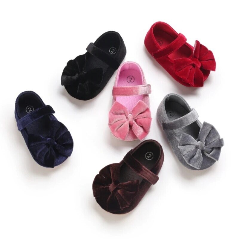 Zapatos de princesa para bebé, suela suave antideslizante, para primavera, verano y otoño, bonitos, de 0 a 18M