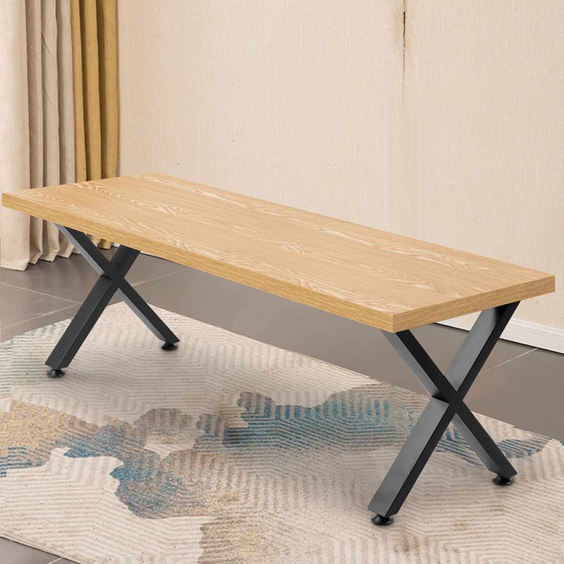 2x Industrielle Stahl Tisch Beine Mit Nicht-slip matte Schwarz Metall Eisen Tisch Schreibtisch Bein Tisch und Sofa Möbel handwerk