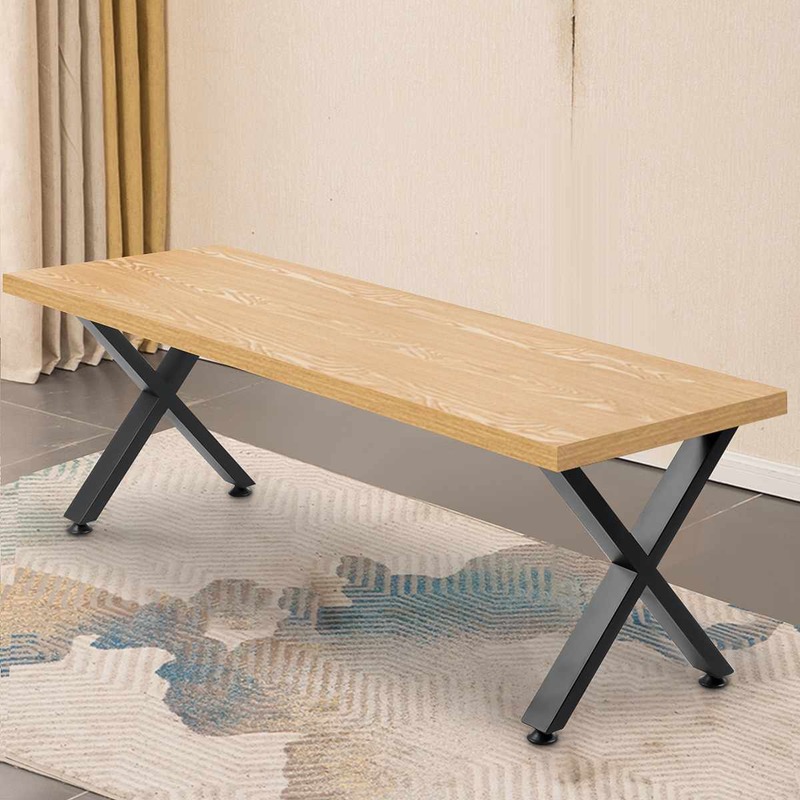 Patas de mesa de acero Industrial con estera antideslizante, pata de escritorio de mesa de hierro y Metal negro, muebles de sofá, manualidades, 2 uds.