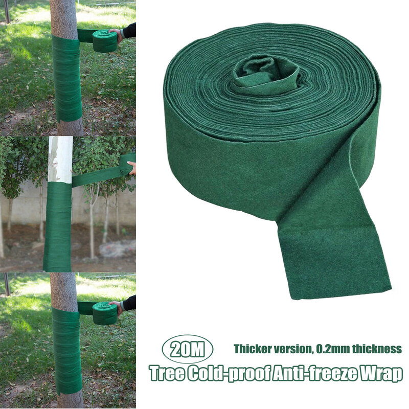 1 Roll Thickened Tree Protector Wraps17m/20m Winter-proof Tree Trunk Guard Protector Wrap Shrub Plants Antifreeze Bandage Warm