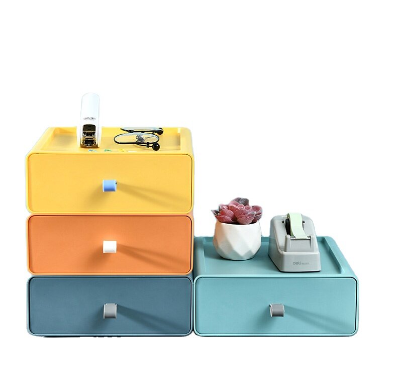 Cajón de almacenamiento para cosméticos, caja organizadora de escritorio para oficina, artículos diversos de papelería, herramientas