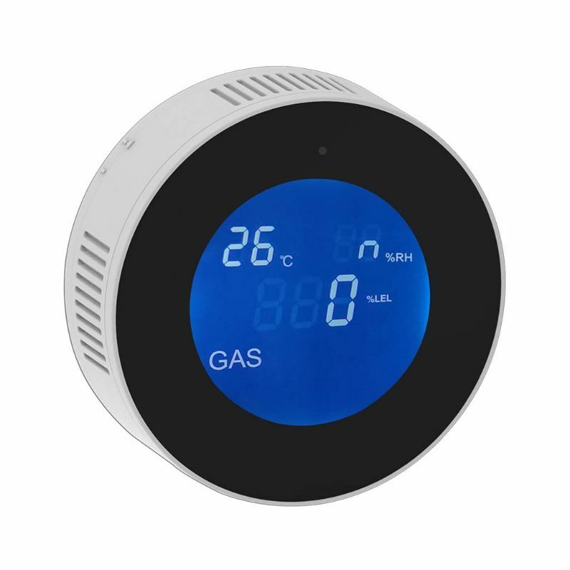 Wifi tuya inteligente detector de gás natural metano vazamento alarme monitor sensor para casa r2jb
