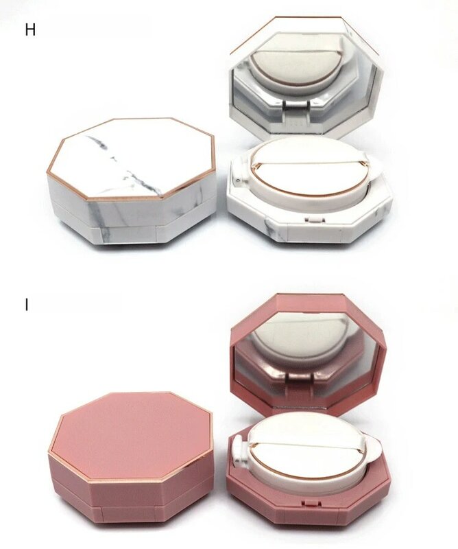 AfricAir-Boîte à maquillage portable, conteneur avec éponge à poudre, miroir pour BB crème fond de teint, bricolage, 1 pièce