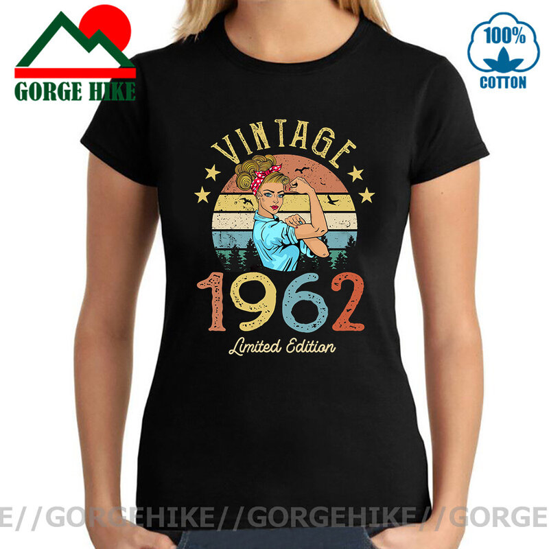 Vintage 1962 Limited Edition T-Shirt Made in 1962 59th Birthday Years Old Gift for Girl Wife Mom birthday Classic cotton T-shirt