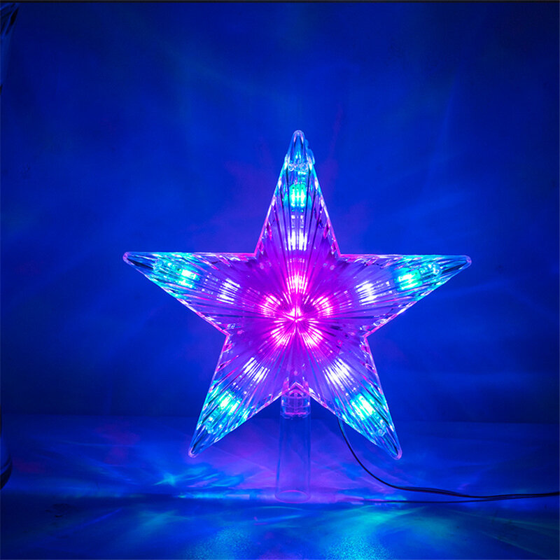 Coversage Christmas Tree Top Star Led String Fairy Lights Curtain Led Christmas Xmas Wedding Decoration Party Garden Holiday