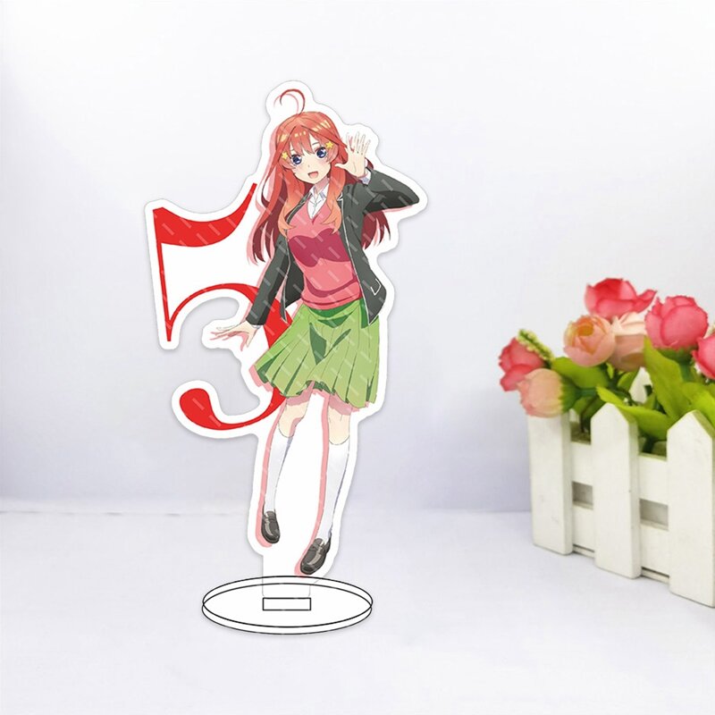Anime kwintesencja quintuplety akrylowa dwustronna przezroczysta dekoracja stojaka
