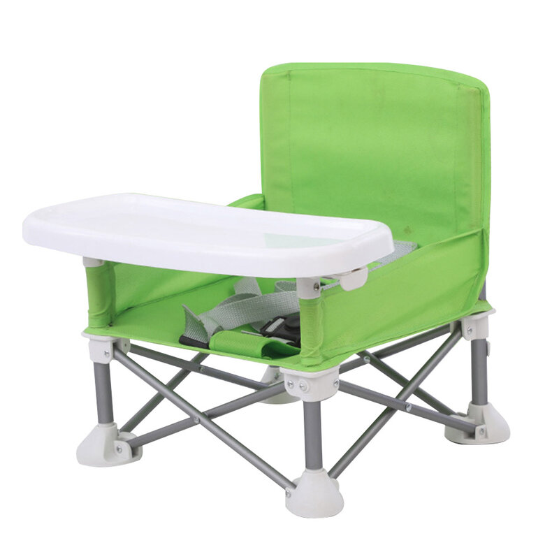 Съемный портативный складной стул еды для газона, детский обеденный стул, пляжный стул, дорожный стул с подносом, детское сиденье из алюмини...