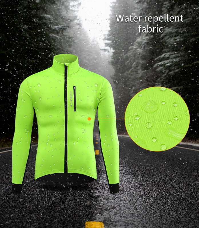 Мужские велосипедные куртки WOSAWE для езды на улице, сохраняющие тепло, для горных и дорожных велосипедов