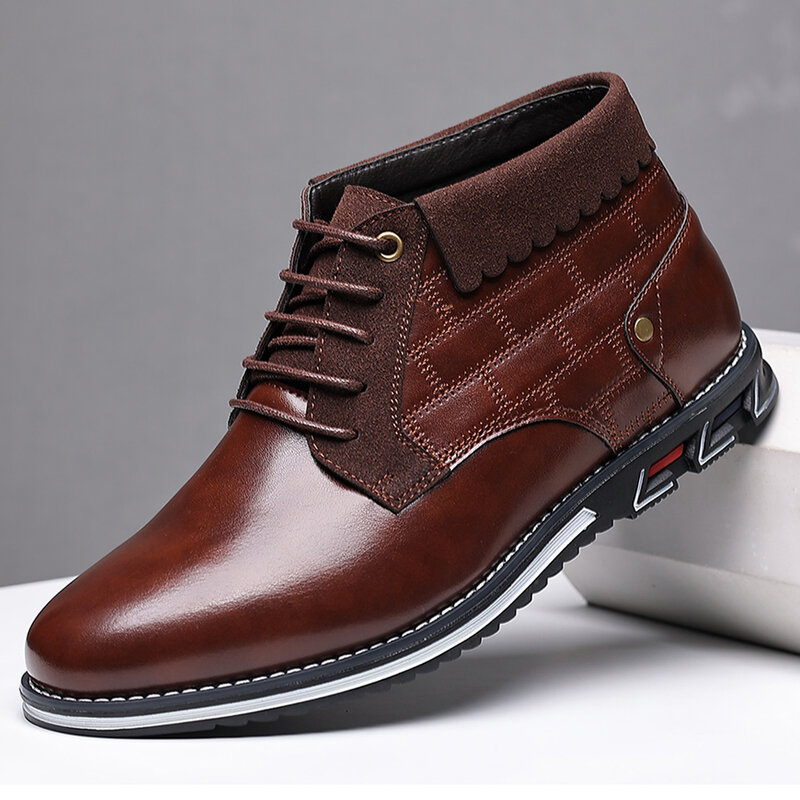 Grande tamanho sapatos casuais masculinos negócios preto casual sapatos de couro venda quente primavera outono respirável sapatos casuais moda