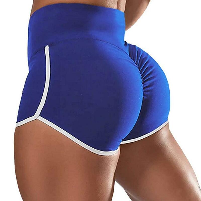 2021 mulheres esporte sexy cintura baixa estiramento magro cor leggings esportes hip fitness yoga apertado sem costura elevador calções esportivos d1b1