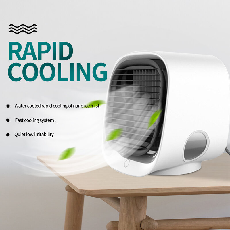 Hause Lüfter USB Luftkühler Mini Klimaanlage Tragbare Fans Multi-funktion Befeuchter-reinigungsapparat Desktop Luftkühler Fan Wasser tank