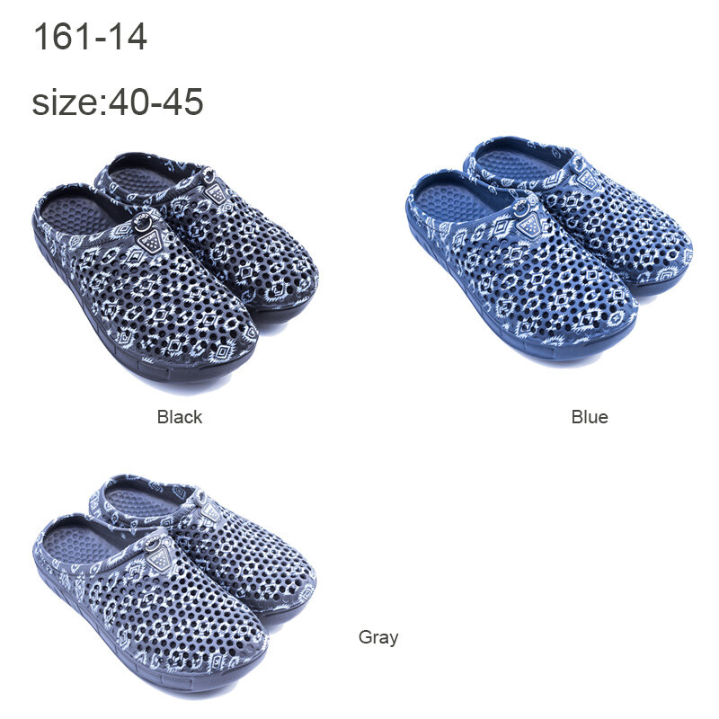 Sansom Туфли-сабо для сада для мужчин быстросохнущие летние пляжные тапочки плоские дышащие уличные сандалии мужская садовая обувь