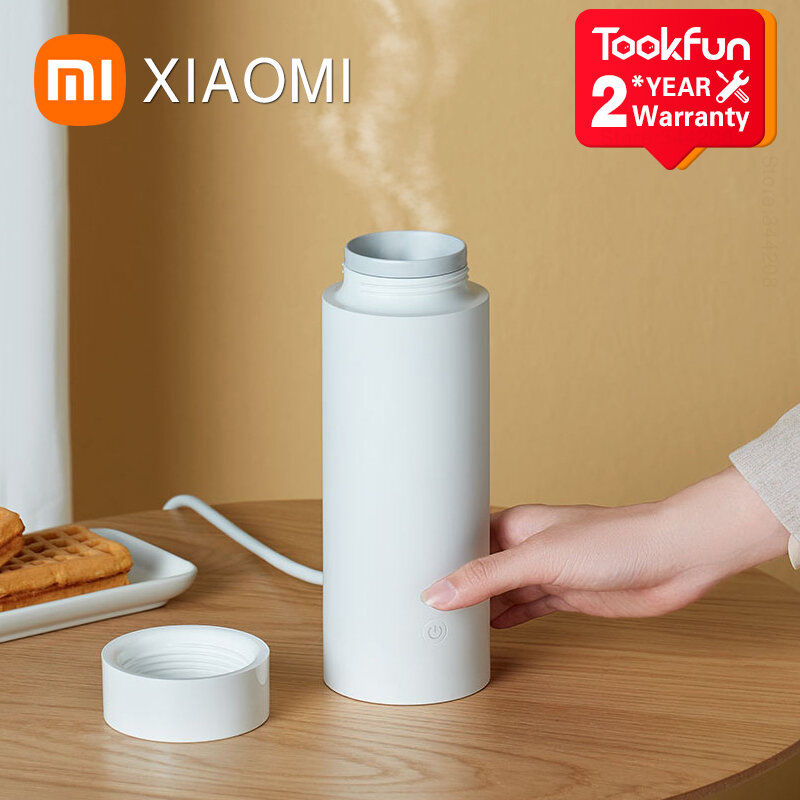 Nieuwe Xiaomi Mijia Draagbare Elektrische Cup Thermosfles Thermische Cup 350 Ml Warmer Koffie Mok Elektrische Geïsoleerde Fles Rapid