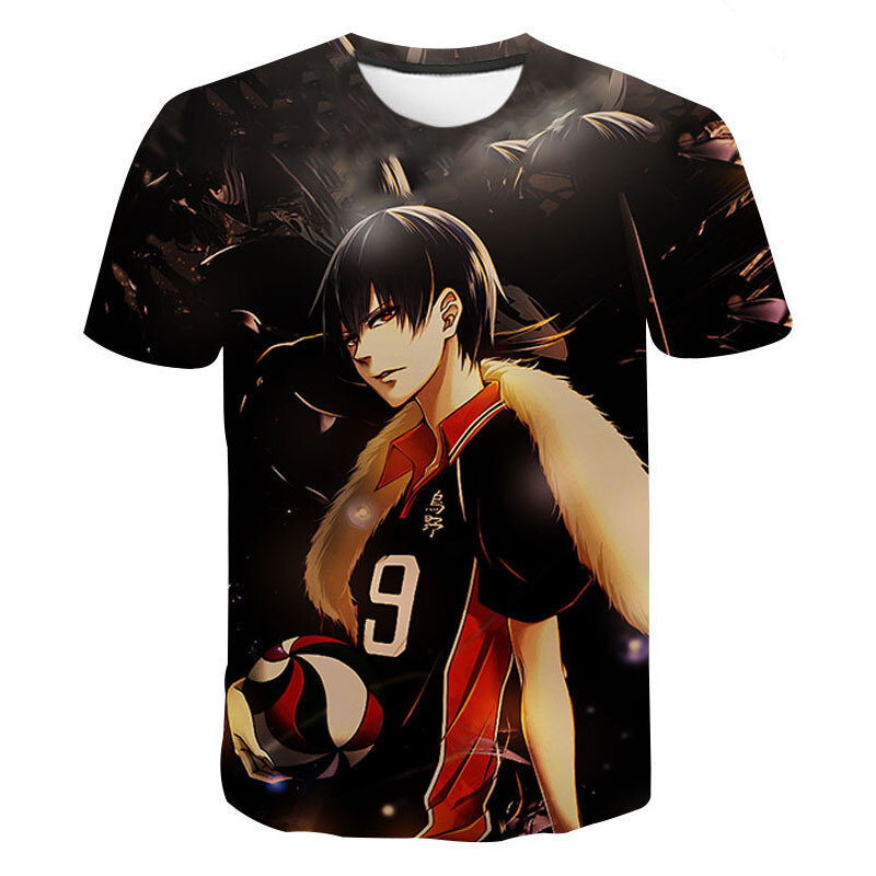 New Haikyuu tshirt  Men T Shirt Japanese Anime Bokuto Manga Shoyo Volleyball Creative Tshirt Cartoon Graphic Tees Male