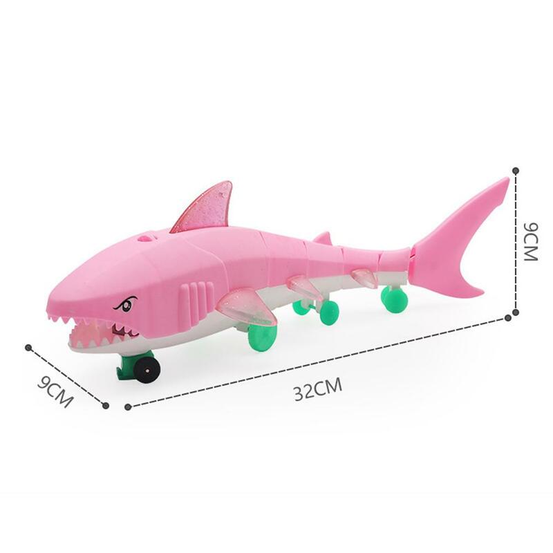 Rc simulação tubarão brinquedos 2.4g 4ch impermeável elétrico controle remoto barco de tubarão piscina banheiro brinquedos para crianças