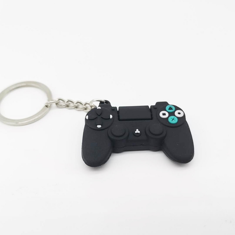 Novo jogo controlador chaveiro ps4 ps5 modelo bonito gamepad chaveiro masculino menino saco pingente fã presentes pvc chaveiro