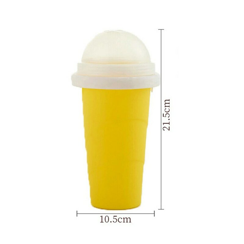 Pinch Ice Cup DIY Smoothie Cup Silicone Double Layer Homemade Ice Cream Milkshake Juice Cup Summer Cold Pinch Ice Cup