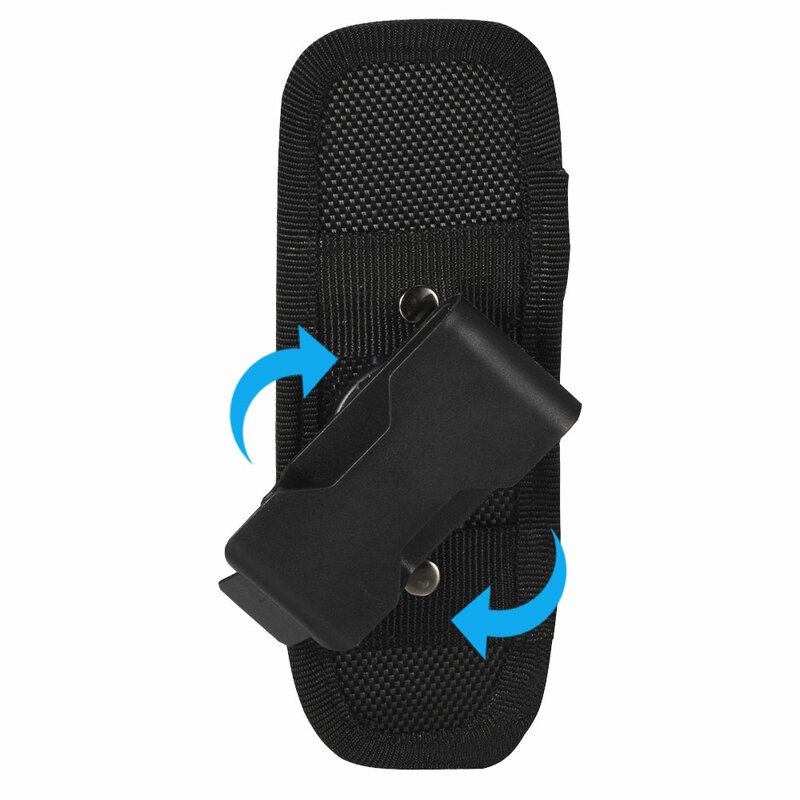 Funda Compatible con Raptor, tijeras de respuesta de emergencia para senderismo al aire libre, bolsa de linterna giratoria de 360 grados, bolsa de cintura
