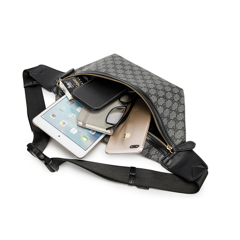 男性用puレザーハンドバッグ,チェストストラップ付きヴィンテージスタイルバッグ,ビジネスに最適