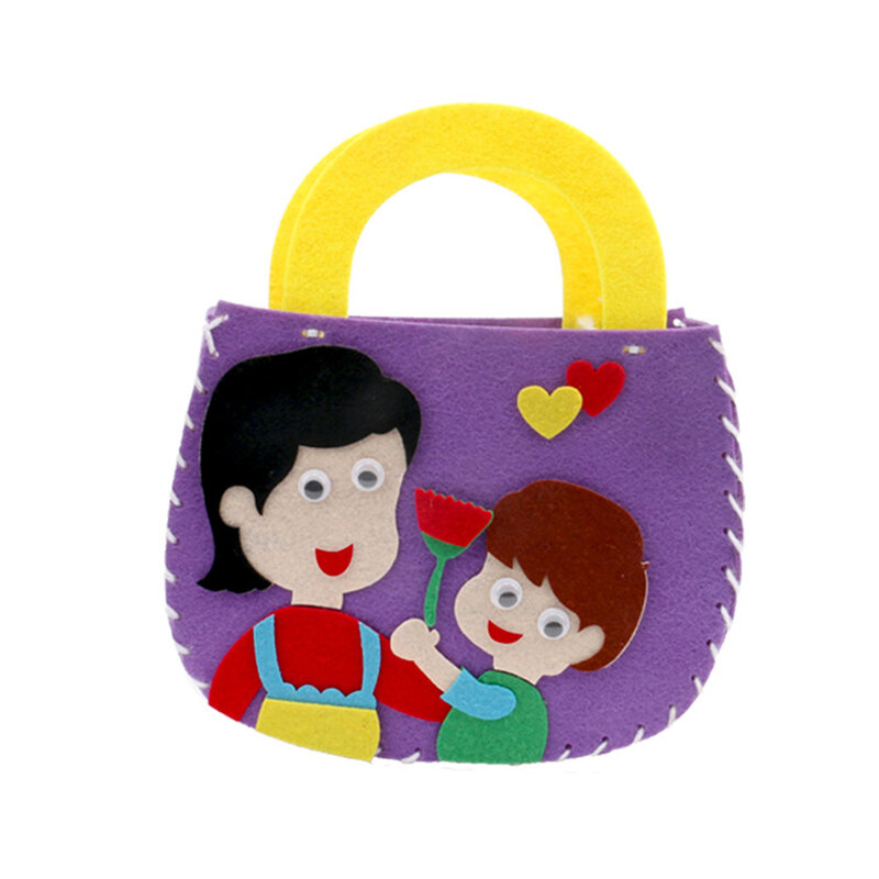 Penjualan Laris Tas Tangan DIY Warna-warni Buatan Tangan Paket Bahan Belajar Awal Mainan Pendidikan Mengajar Mainan untuk Anak-anak