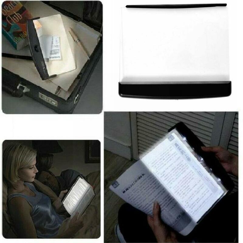 Reading Night Light Flat Plate Eye For Home Bedroom Led Portable Travel Panel Dormitory Desk Lamp For Students Bed L0z2
