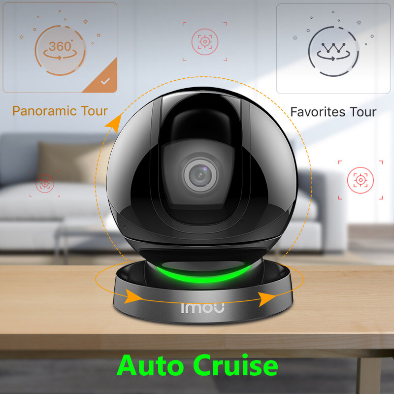 IMOU Auto-Cruise Wifi IP Camera PTZ Star-light Night Vision Privacy Mask conversazione bidirezionale Smart Tracking porta Ethernet Imou Rex