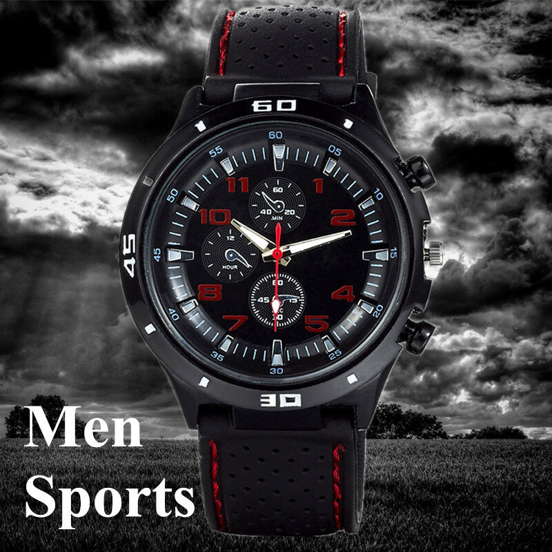 Esportes masculinos relógios relógio de quartzo f1 racing quente 2020 venda moda masculina esportes à moda relógio de silicone casual round dial relogios