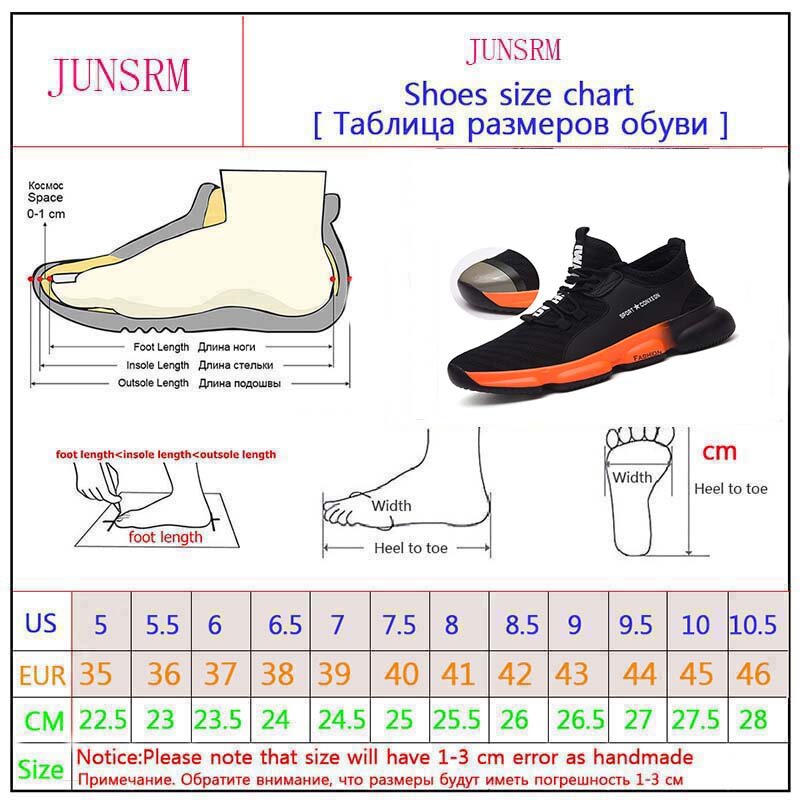 JUNSRM-Zapatos de seguridad para hombre, botas de acero, zapatos de trabajo suaves y transpirables, antigolpes