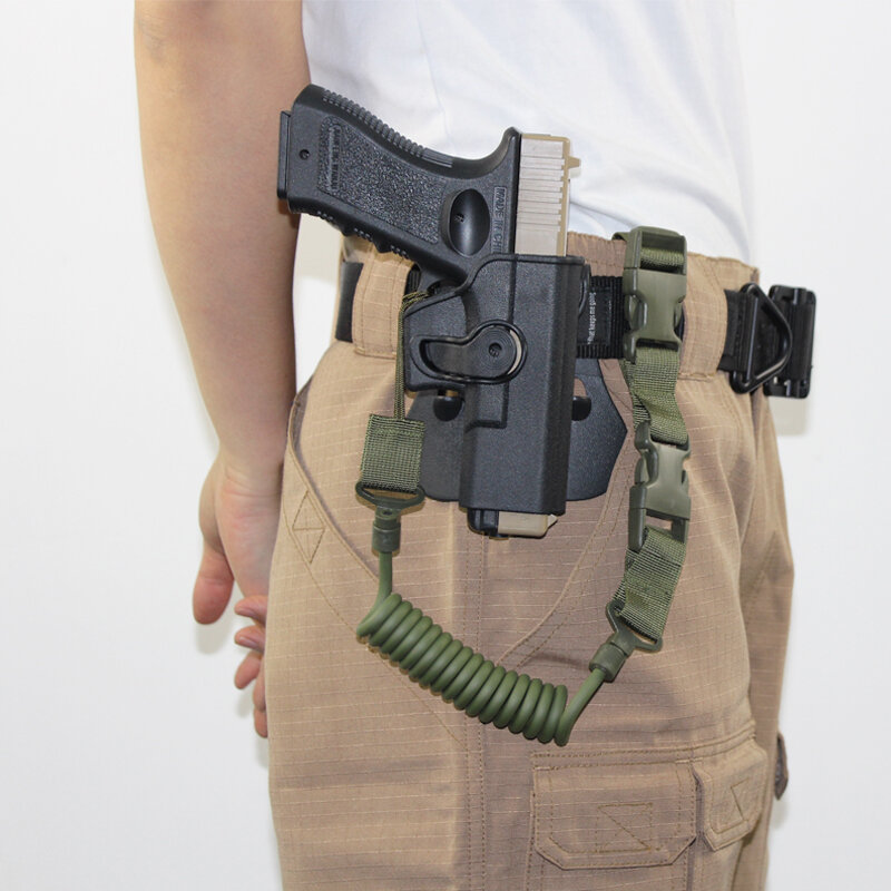 Tactical Pistol Holster Voor Glock 17 19 22 23 Airsoft Taille Riem Holster Gun Case Magazine Pouch Gun Sling Jacht accessoires