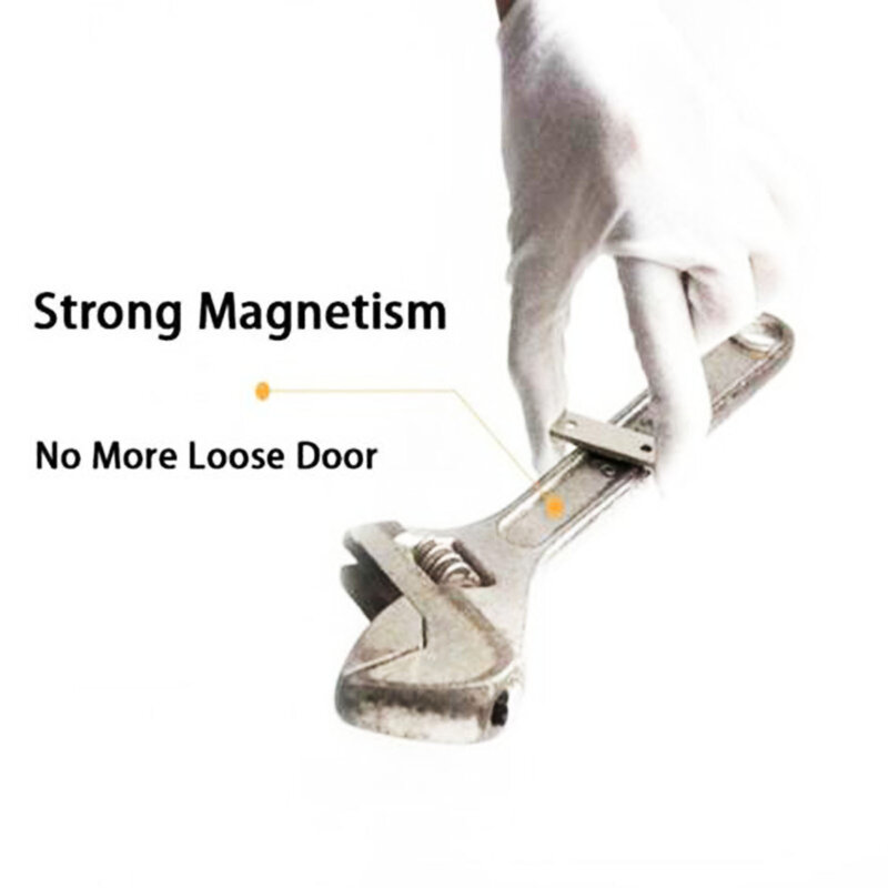 Pestillo magnético de acero inoxidable para puerta de armario, Tapón Protector, sin perforaciones, 2 uds.