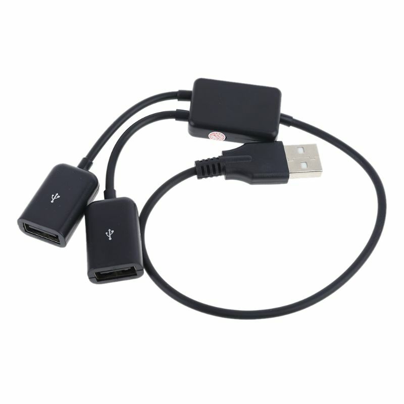 USB OTG Hub kabel USB 2. W wieku 0 1 x męski/2 x żeński przejściówka Adapter przewód konwertera linii M3GD
