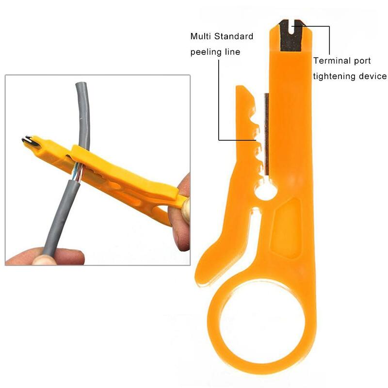 Mini multi-funcional fio stripper faca crimper alicate ferramenta de friso cabo descascamento cortador de fio multi ferramentas