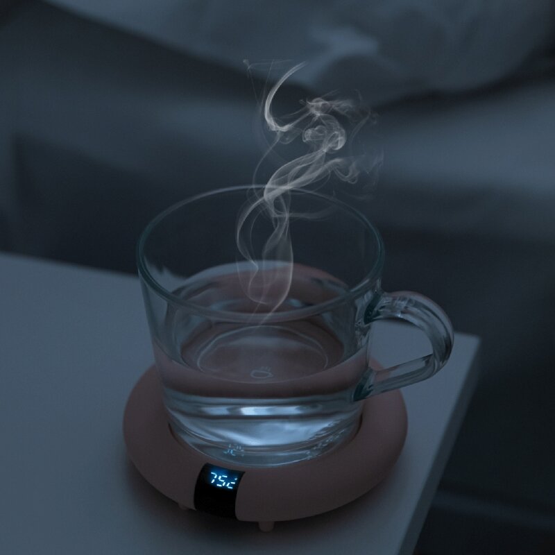 Copo mais quente calor bebida caneca esteira manter bebida aquecedor quente aquecimento coaster almofada para café leite chá 220v 20w
