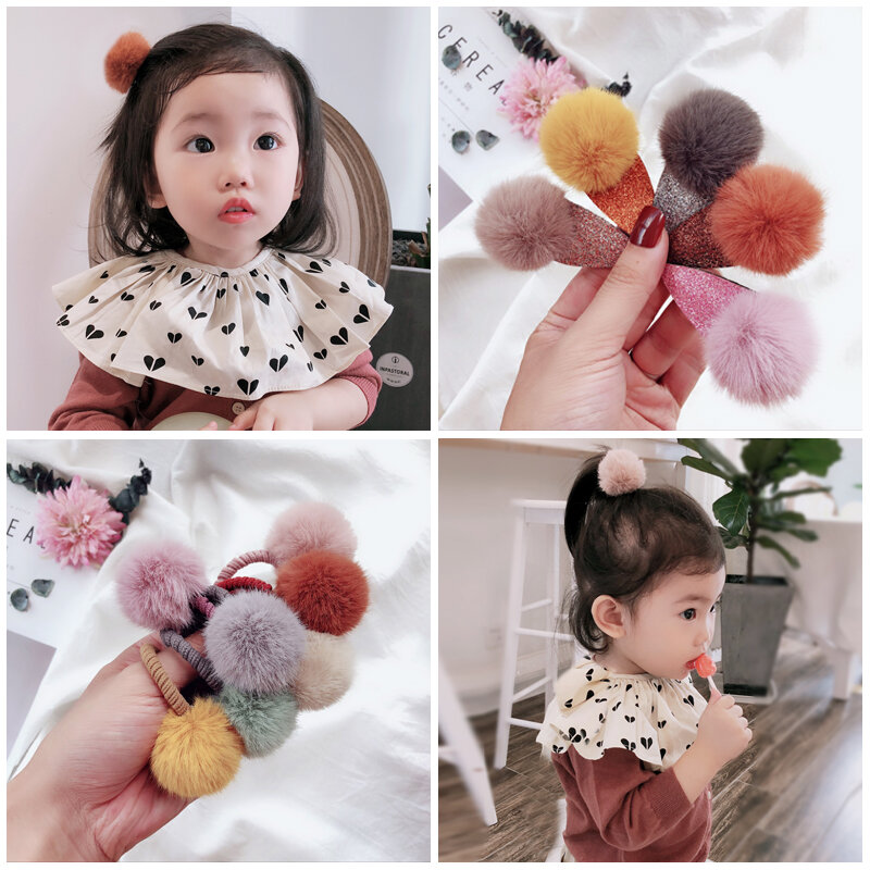 Kakakids – accessoires pour cheveux pour enfants, version coréenne, pince à cheveux en vison, nouvelle collection 2020