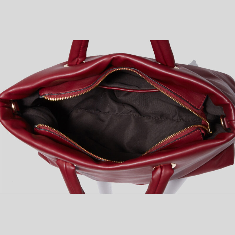 Vintage Large Capacity Handbags for Women Simple Retro Big Ladies Tote PU Leather Work Female Shoulder Bag Designer Weekend New