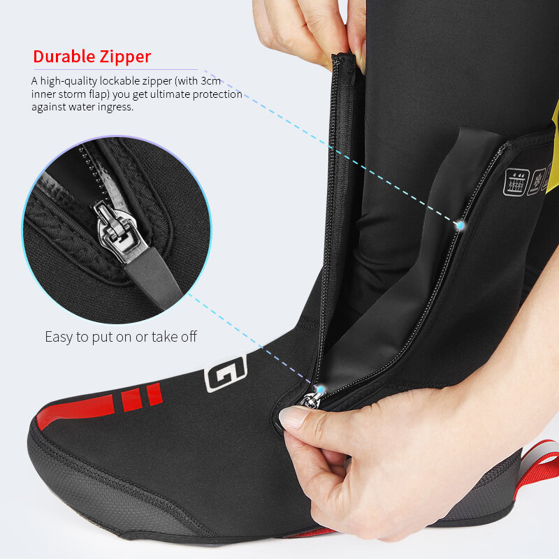 Capa térmica de neoprene para sapatos de ciclismo, proteção impermeável para calçados de bicicleta, mtb, quente para o inverno
