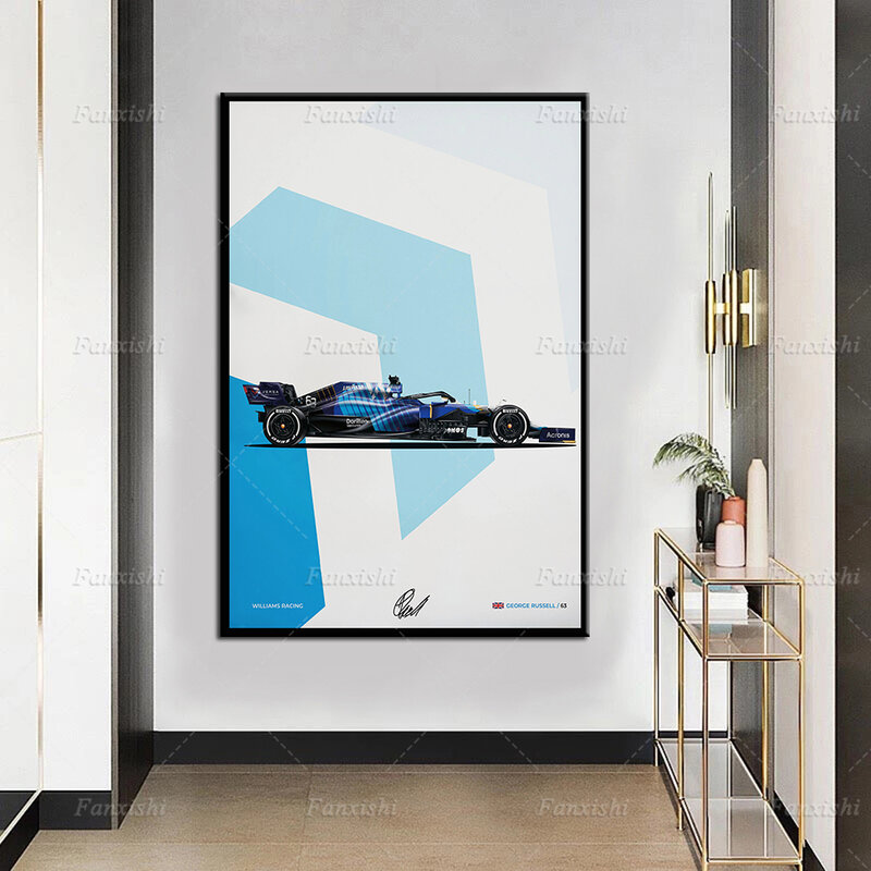 Современная Картина на холсте «Автомобиль Уильямс FW43B»