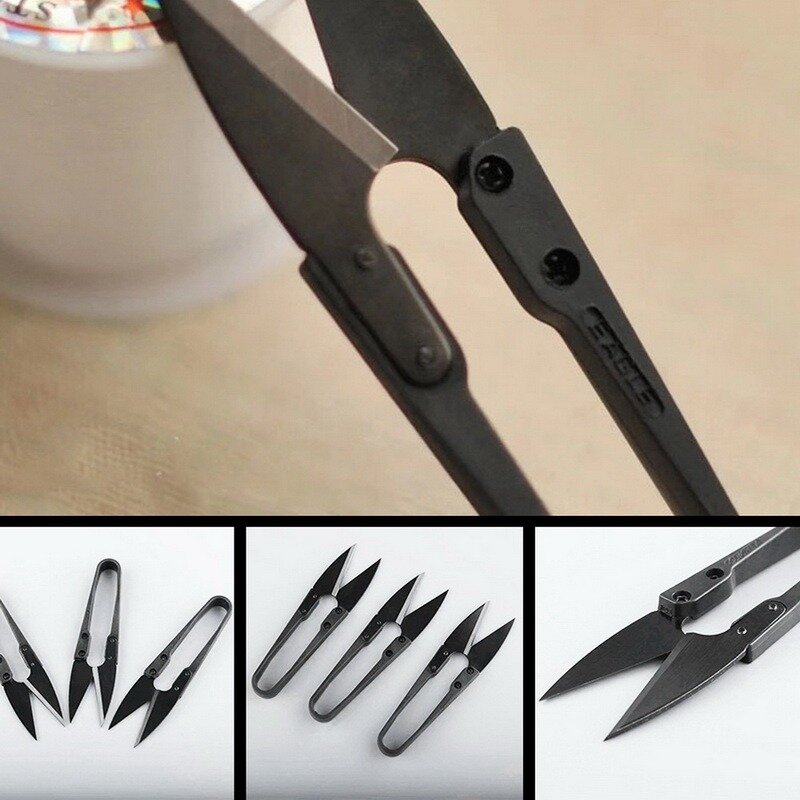 5 sztuk U kształt Clippers przycinanie nożyczki do szycia szczypce zdobienie do szycia nożyczki do papieru krawiec tijeras de costura mini nożyczki
