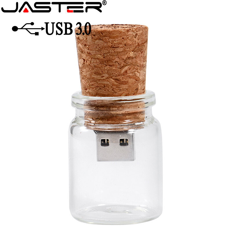JASTER drewniana korkowa butelka ze statkiem usb2.0 pendrive pendrive 16GB 32GB 64GB 128GB butelka życzeń prezent ślubny LOGO klienta