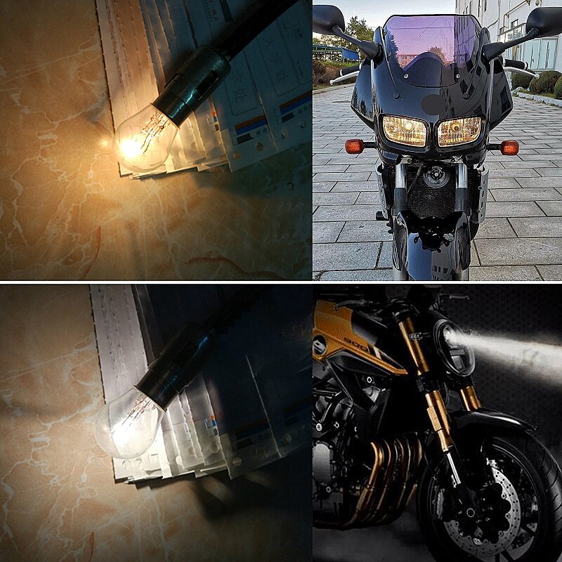 Reflektory halogenowe Eliteson do żarówek motocyklowych ATV motorower światła 12V 35W B35 BA20D akcesoria do motocyklu
