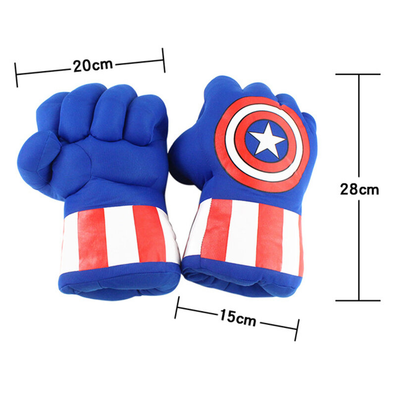 28cm Marvel Avengers Venom pluszowe rękawiczki zabawki Hulk kapitan ameryka Thanos Spiderman Iron Man pluszowe rękawiczki Cosplay pluszowe lalki Kid