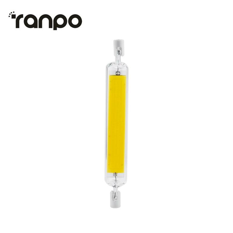 Bombillas LED COB regulables R7S, tubo de vidrio reflector, 118mm, 20W, blanco frío/cálido/Natural, 220V, 110V, j-type, reemplazo de lámpara halógena