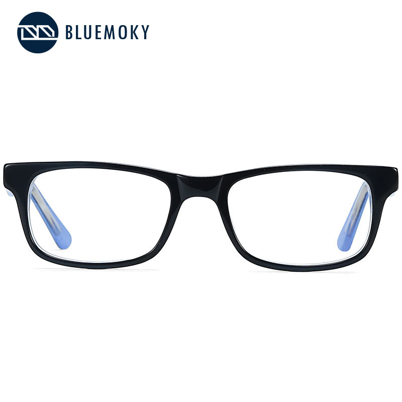 Bluemoky óculos de grau para meninos, óculos de acetato da moda com lente de prescrição progresso bt8020