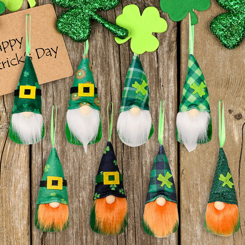Poupée verte tulipe Rudolph à la mode pour Festival irlandais de noël, décoration pour la maison, cadeaux, ornements, fournitures de fête, nouvelle collection