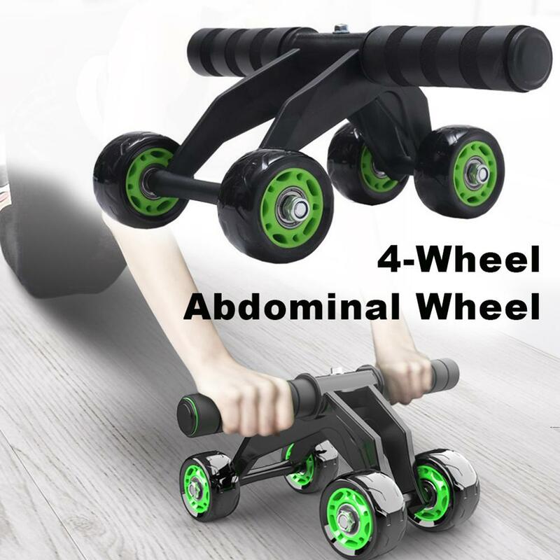 Rodamiento de rueda Abdominal de 4 ruedas, rodillo silencioso, ejercicio Abdominal, entrenador muscular para casa, interior, oficina, Fitness